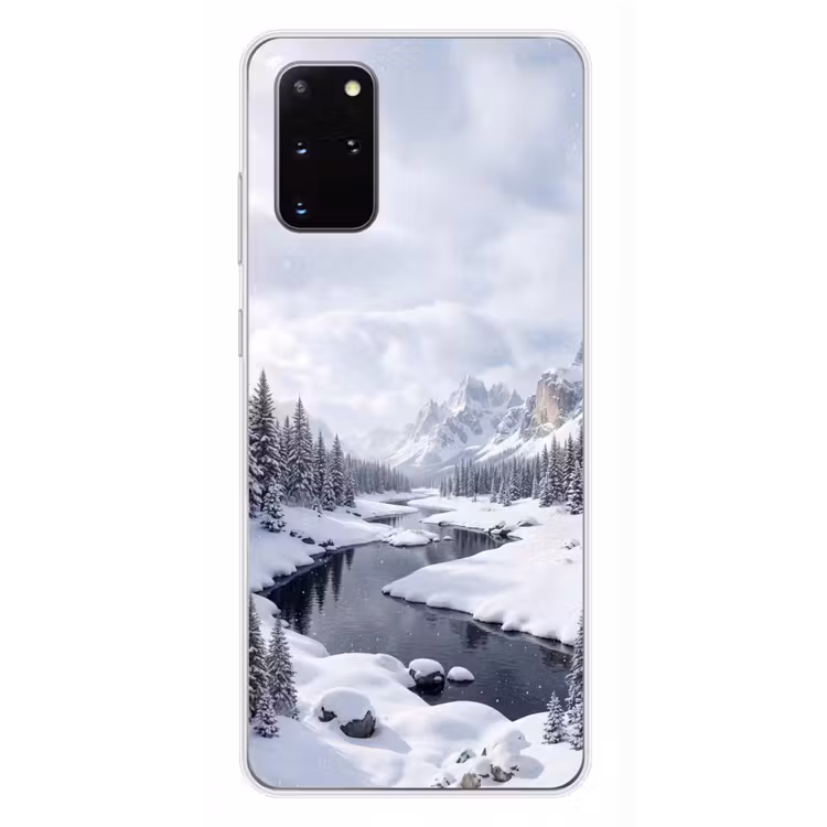 Telefoonhoesje - Sneeuwlandschap - Bergen - Rivier - Winter — 4
