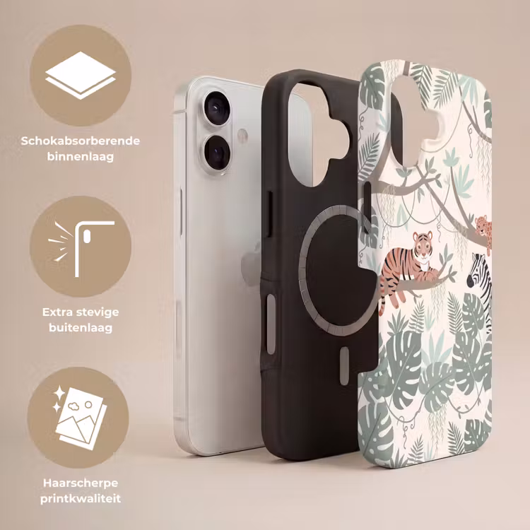 Telefoonhoesje Toughcase - Jungle - Rustiek - Pastel — 3