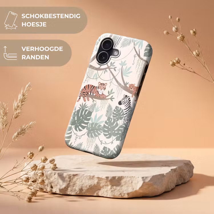 Telefoonhoesje Toughcase - Jungle - Rustiek - Pastel — 5