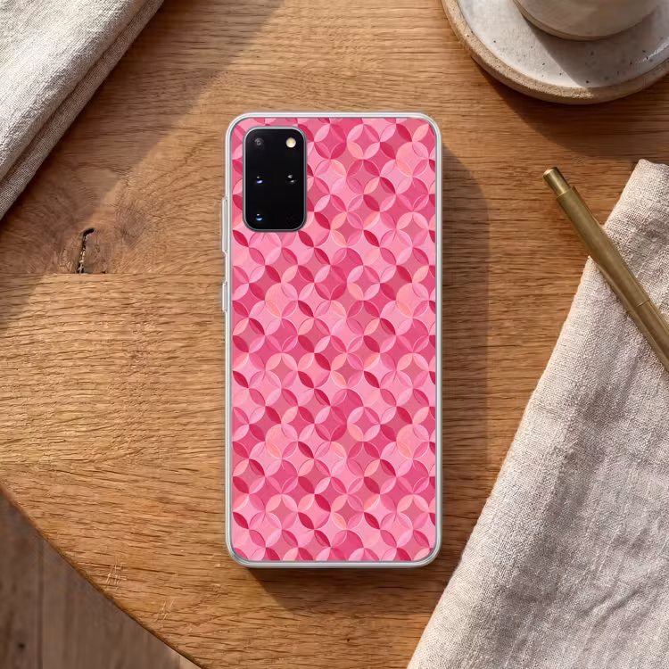 Telefoonhoesje - Geometrisch - Mozaïek - Modern - Roze — 2