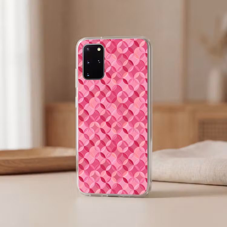 Telefoonhoesje - Geometrisch - Mozaïek - Modern - Roze — 3