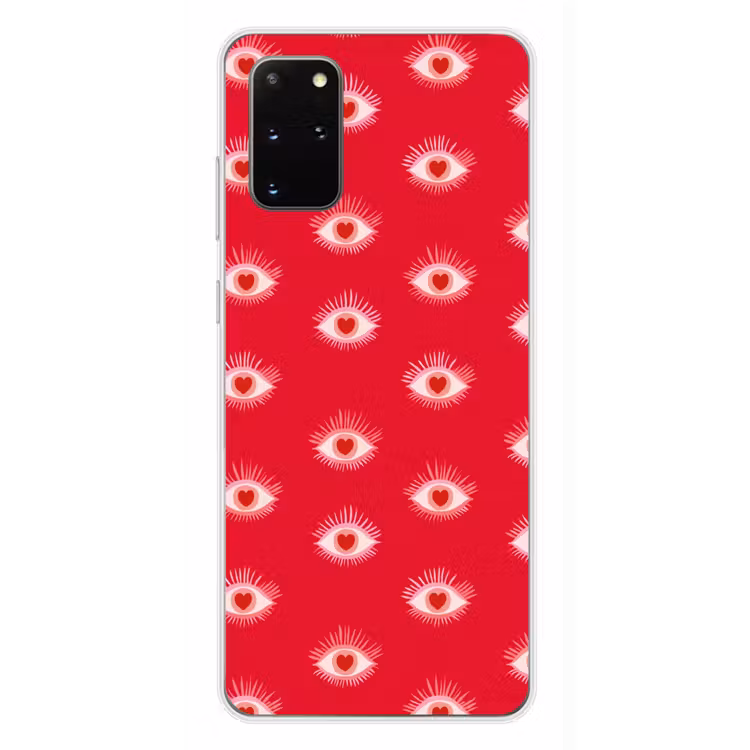 Telefoonhoesje - Ogen - Hart - Abstract - Rood - Roze — 4