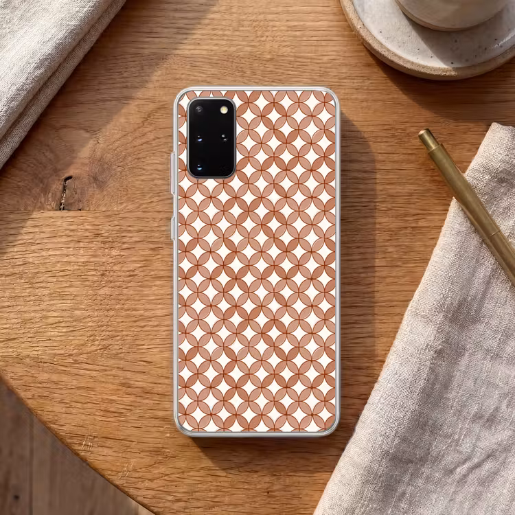 Telefoonhoesje - Geometrisch - Cirkels - Modern - Terracotta — 2