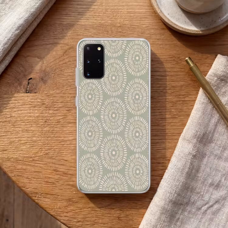Telefoonhoesje - Patroon - Cirkels - Abstract - Modern - Groen — 2