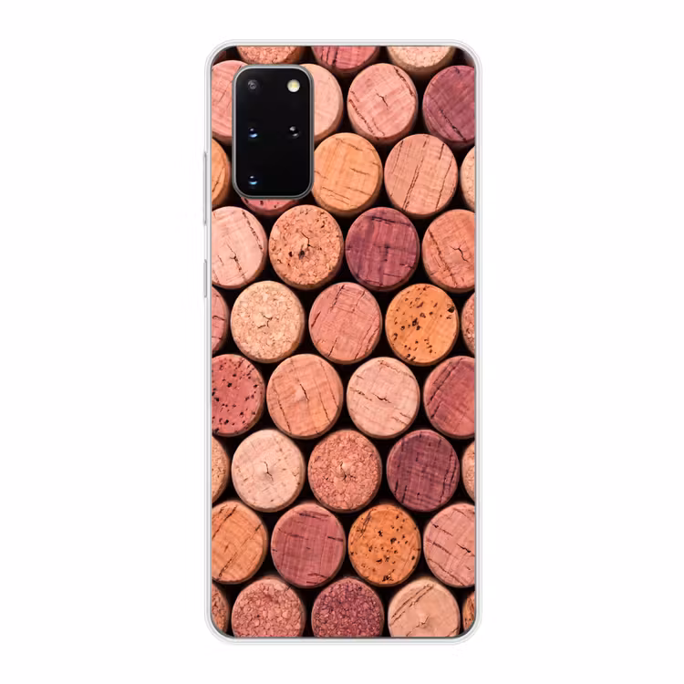 Telefoonhoesje - Kurk - Patroon - Abstract - Modern - Rood — 1