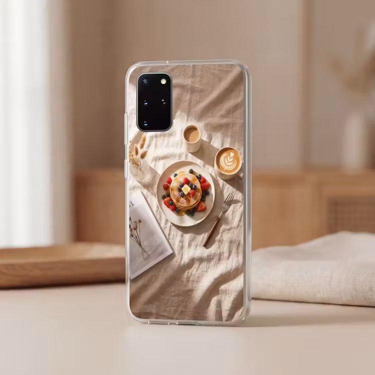 Telefoonhoesje - Pannenkoeken - Bessen - Ontbijt - Modern - Beige — 3