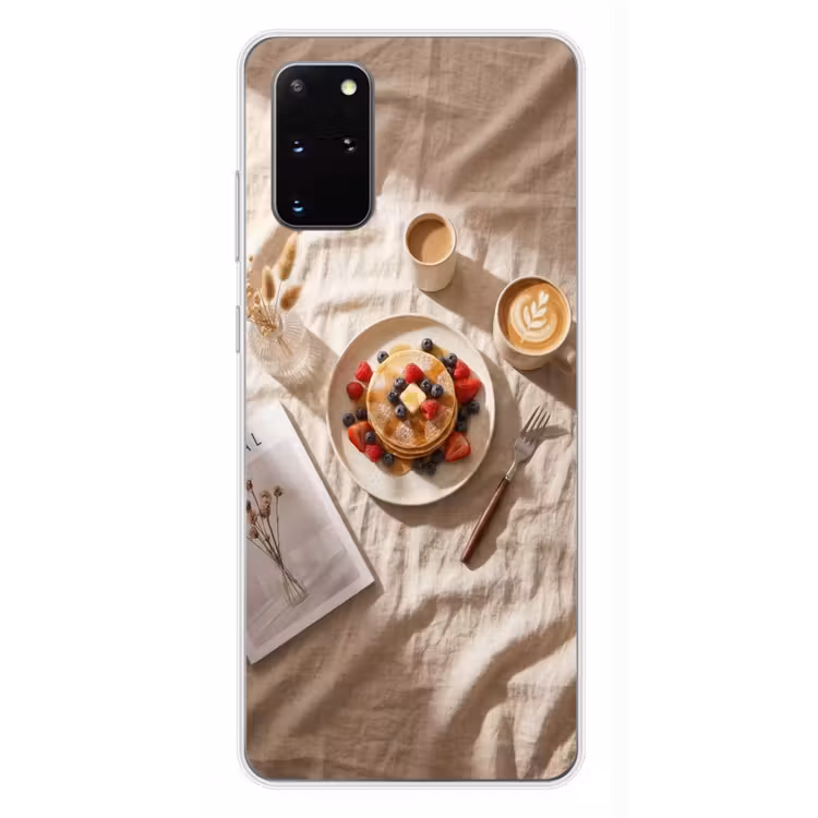 Telefoonhoesje - Pannenkoeken - Bessen - Ontbijt - Modern - Beige — 4