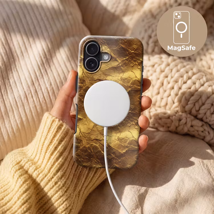 Telefoonhoesje Toughcase - Bladgoud - Textuur - Goud — 8