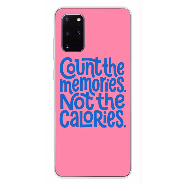 Telefoonhoesje - Memories - Roze - Blauw - Quote — 4