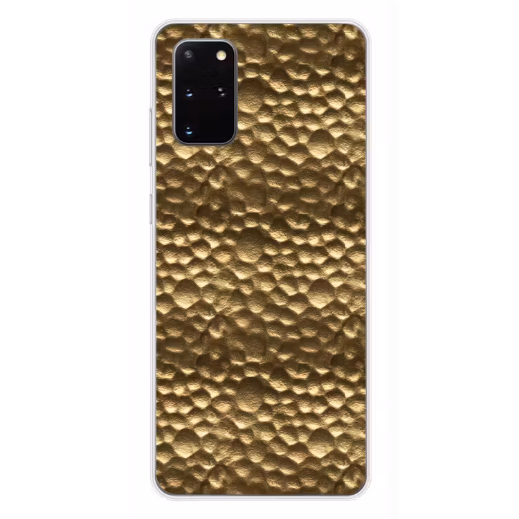 Telefoonhoesje - Gehamerd - Reliëf - Textuur - Bronsgoud — 4