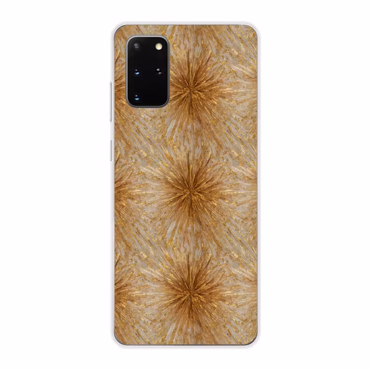 Telefoonhoesje - Explosie - Abstract - Goud - Wit — 1
