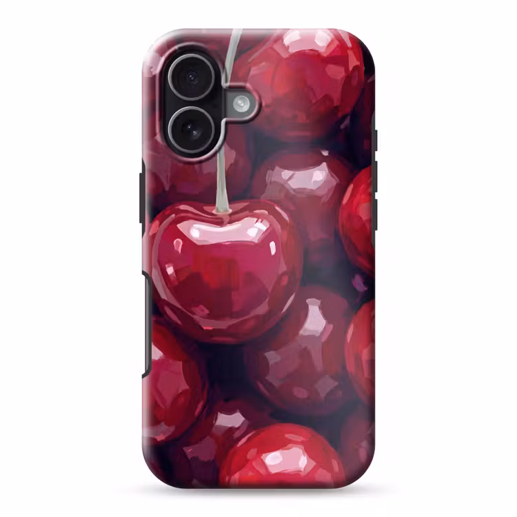 Telefoonhoesje Toughcase - Fruit - Kersen - Eten - Modern - Rood — 1