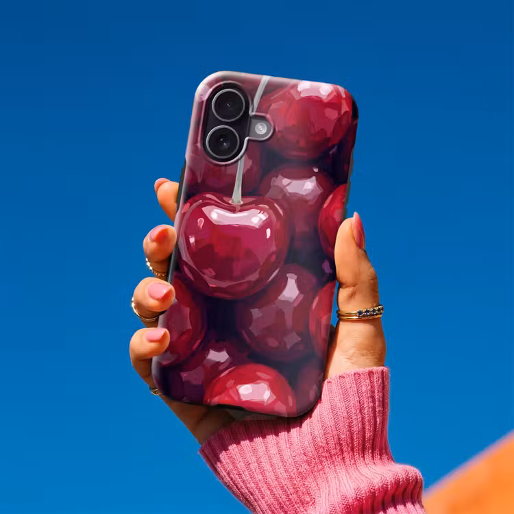 Telefoonhoesje Toughcase - Fruit - Kersen - Eten - Modern - Rood — 2