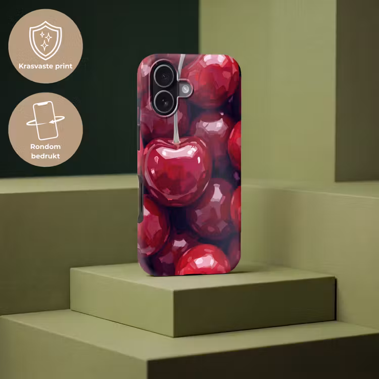 Telefoonhoesje Toughcase - Fruit - Kersen - Eten - Modern - Rood — 7