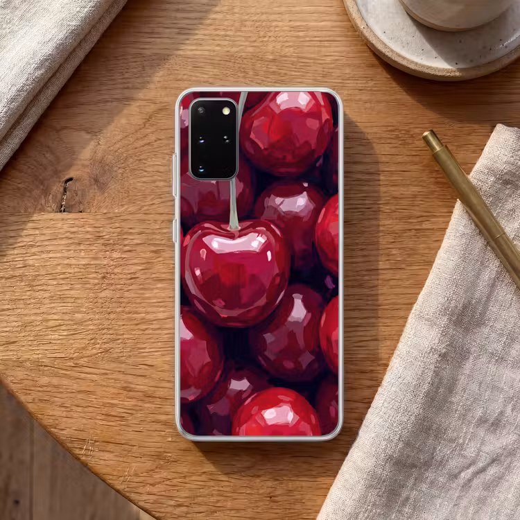 Telefoonhoesje - Fruit - Kersen - Eten - Modern - Rood — 2