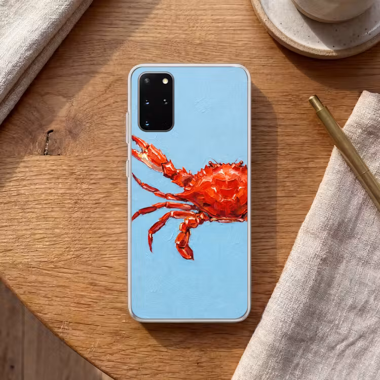 Telefoonhoesje - Krab - Zee - Dieren - Abstract - Rood — 2