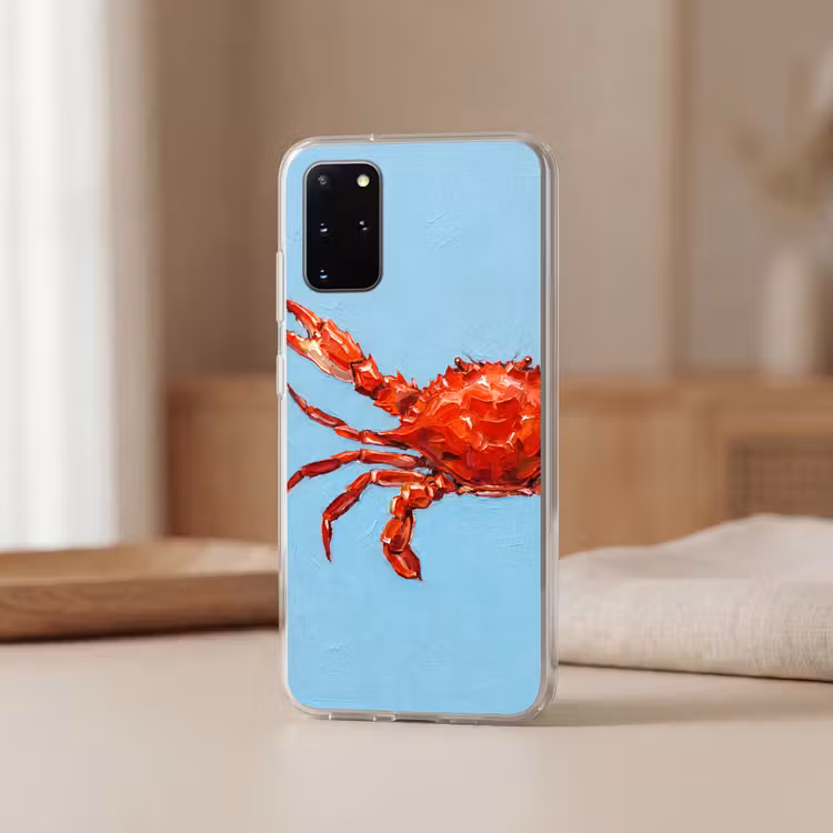 Telefoonhoesje - Krab - Zee - Dieren - Abstract - Rood — 3