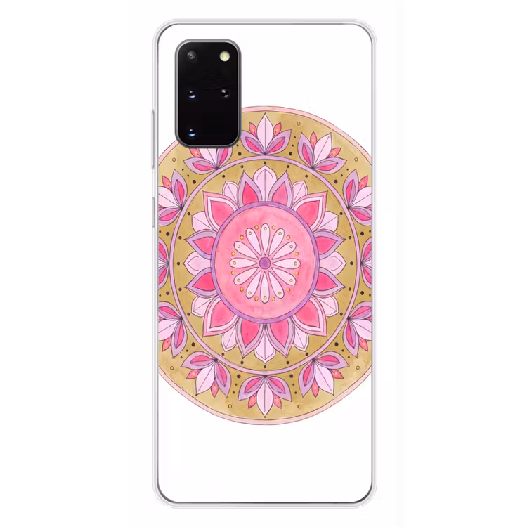 Telefoonhoesje - Mandala - Patroon - Kunst - Aquarel - Roze — 4