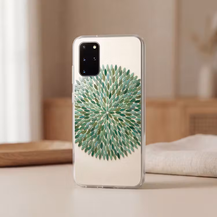 Telefoonhoesje - Patroon - Blad - Groen - Abstract — 3