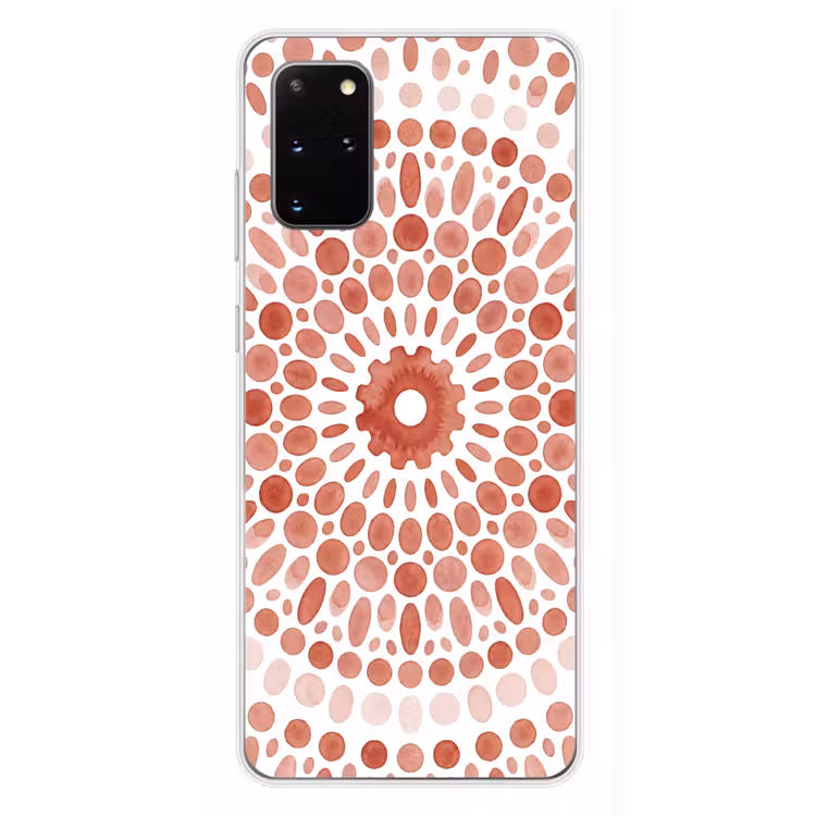 Telefoonhoesje - Patroon - Cirkels - Abstract - Modern - Rood — 4