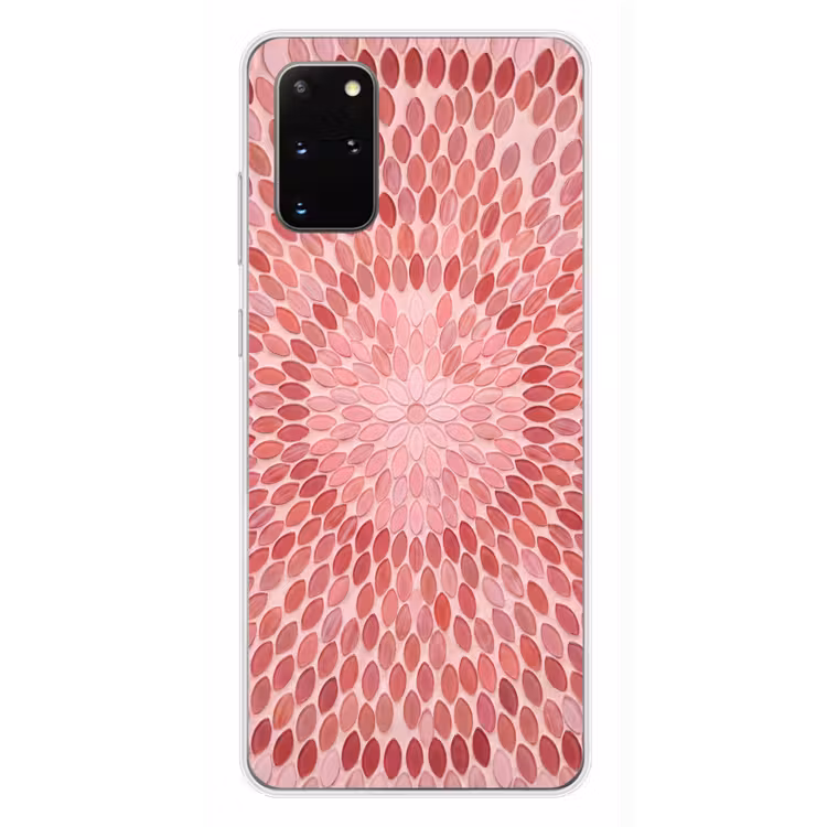 Telefoonhoesje - Patroon - Mozaïek - Ovaal - Abstract - Roze — 4
