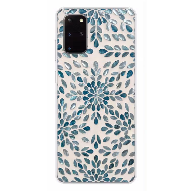 Telefoonhoesje - Patroon - Bladeren - Abstract - Modern - Turquoise — 4