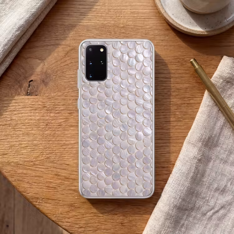 Telefoonhoesje - Patroon - Cirkels - Abstract - Modern - Wit — 2