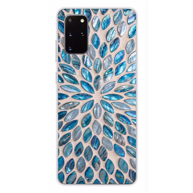 Telefoonhoesje - Patroon - Glans - Abstract - Blauw - Decoratie — 4