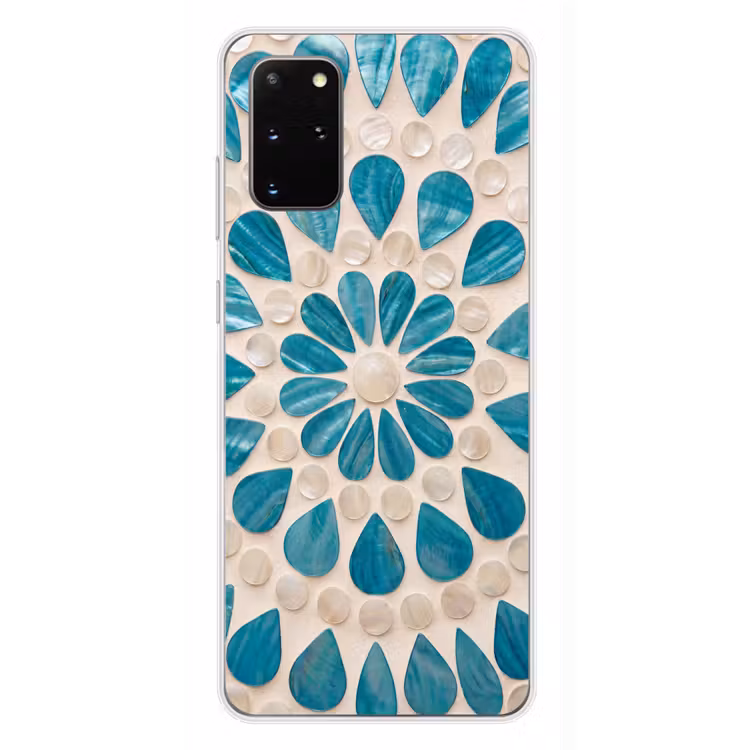 Telefoonhoesje - Patroon - Mozaïek - Schelpen - Abstract - Turquoise — 4