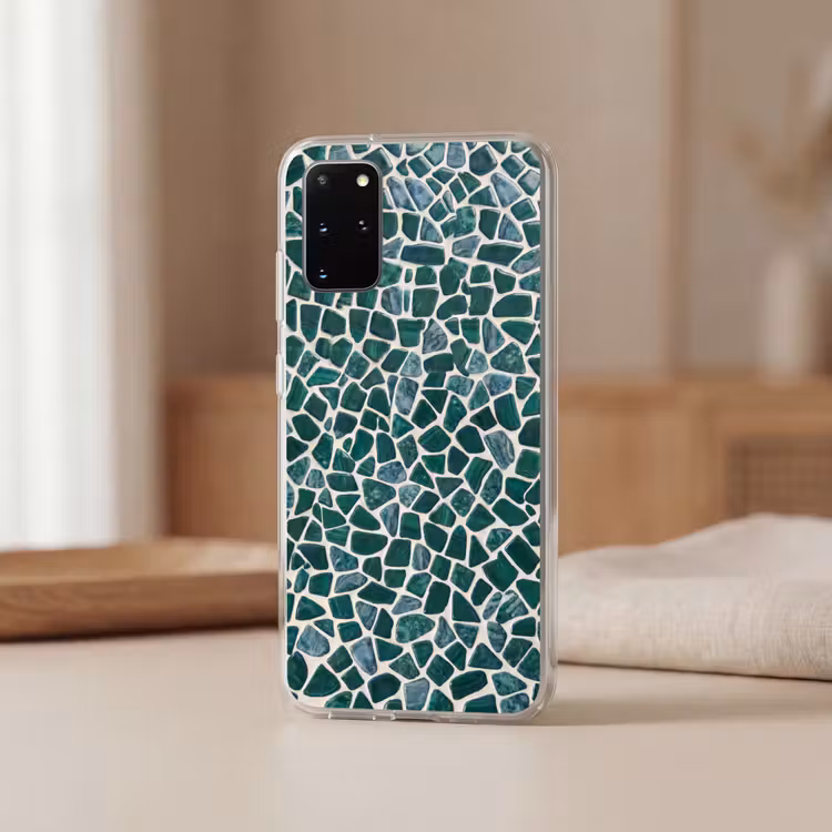 Telefoonhoesje - Textuur - Steen - Groen - Abstract - Patroon — 3