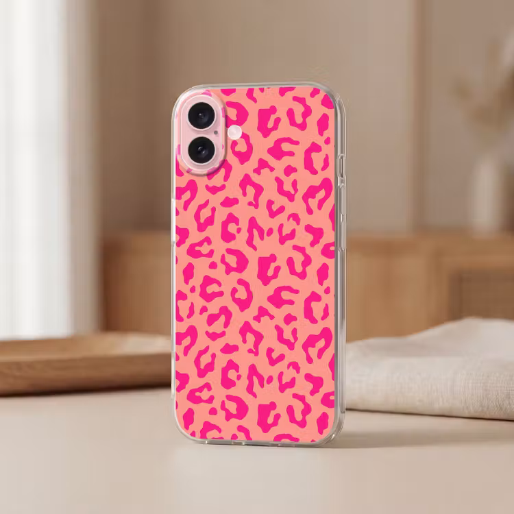 Telefoonhoesje - Panterprint - Roze - Dierenprint - Minimalistisch — 3
