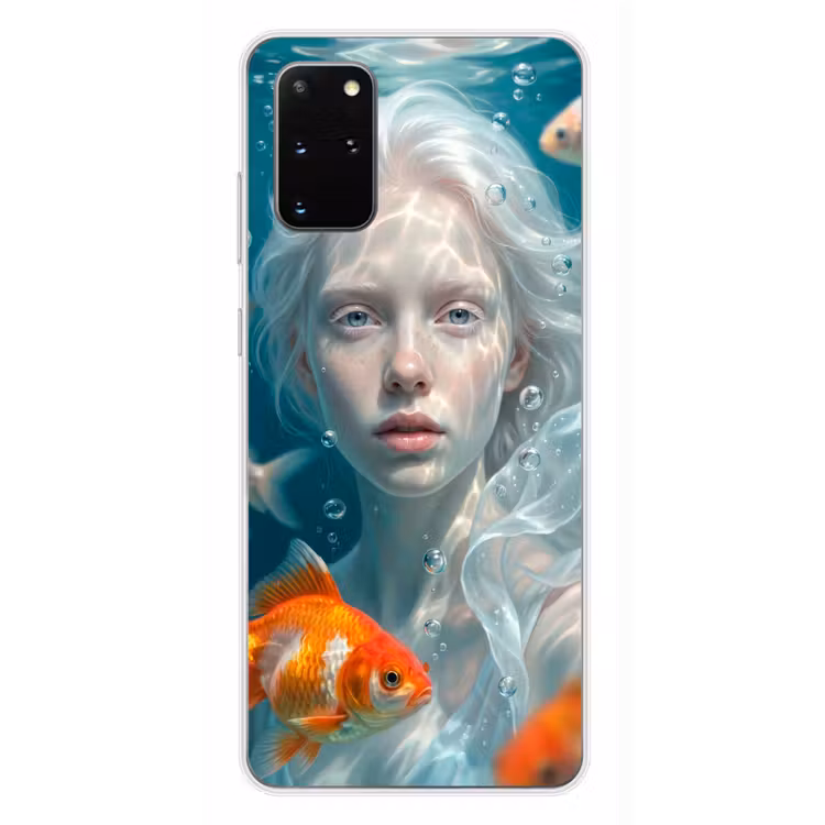 Telefoonhoesje - Mens - Onderwater - Vis - Modern - Blauw — 4