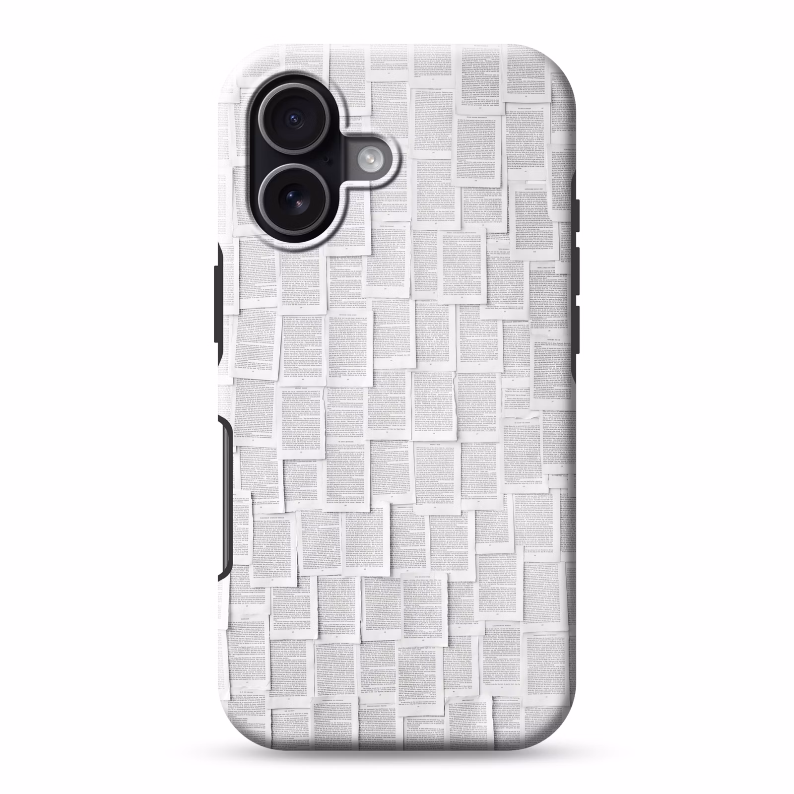 Telefoonhoesje Toughcase - Papier - Overlappend - Textuur - Modern - Wit — 1