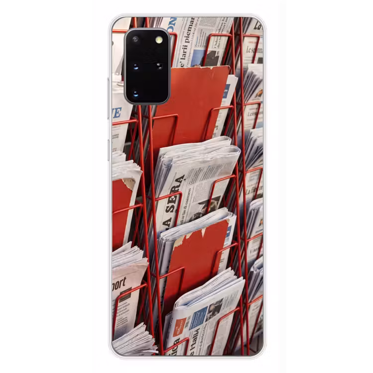 Telefoonhoesje - Kranten - Rek - Stedelijk - Dagelijks leven - Rood — 4