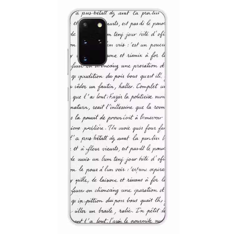 Telefoonhoesje - Tekst - Handschrift - Klassiek - ZwartWit — 4