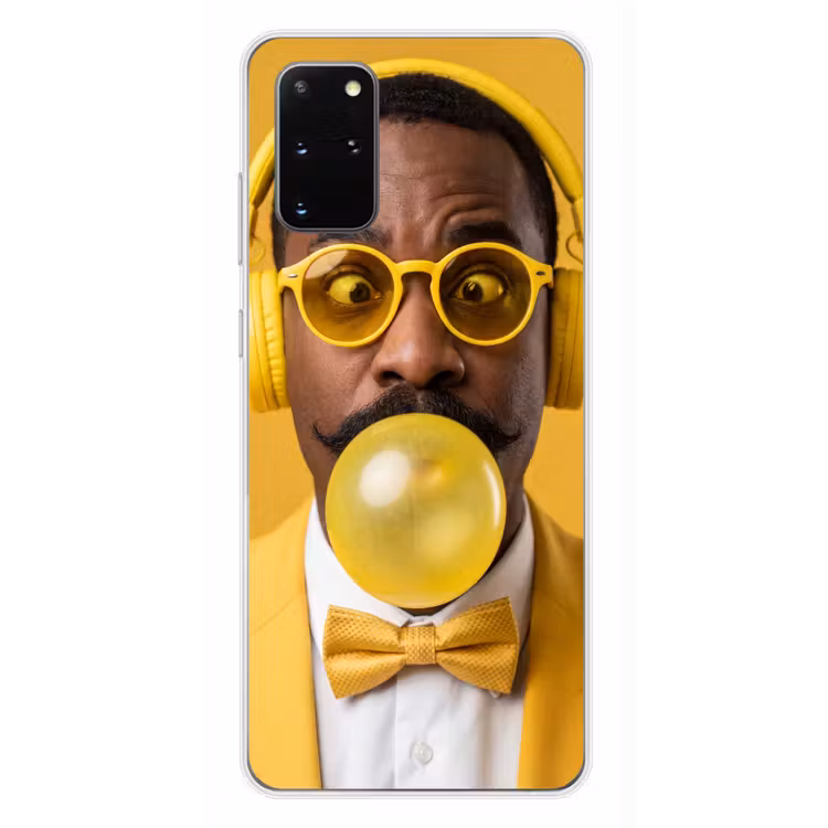 Telefoonhoesje - Man - Bubblegum - Portret - Geel - Modern — 4