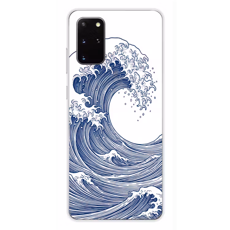 Telefoonhoesje - Golf - Japans - Zee - Illustratie - Blauw — 4