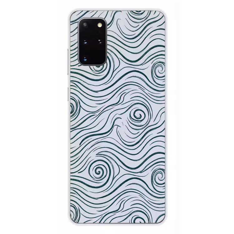 Telefoonhoesje - Patroon - Golven - Abstract - Modern - Blauw — 4