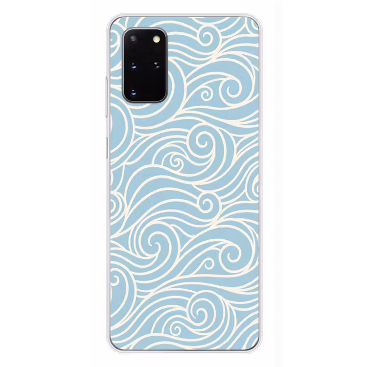 Telefoonhoesje - Golf - Abstract - Natuur - Modern - Blauw — 4