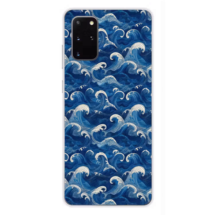 Telefoonhoesje - Japans - Oceaan - Golven - Blauw — 4