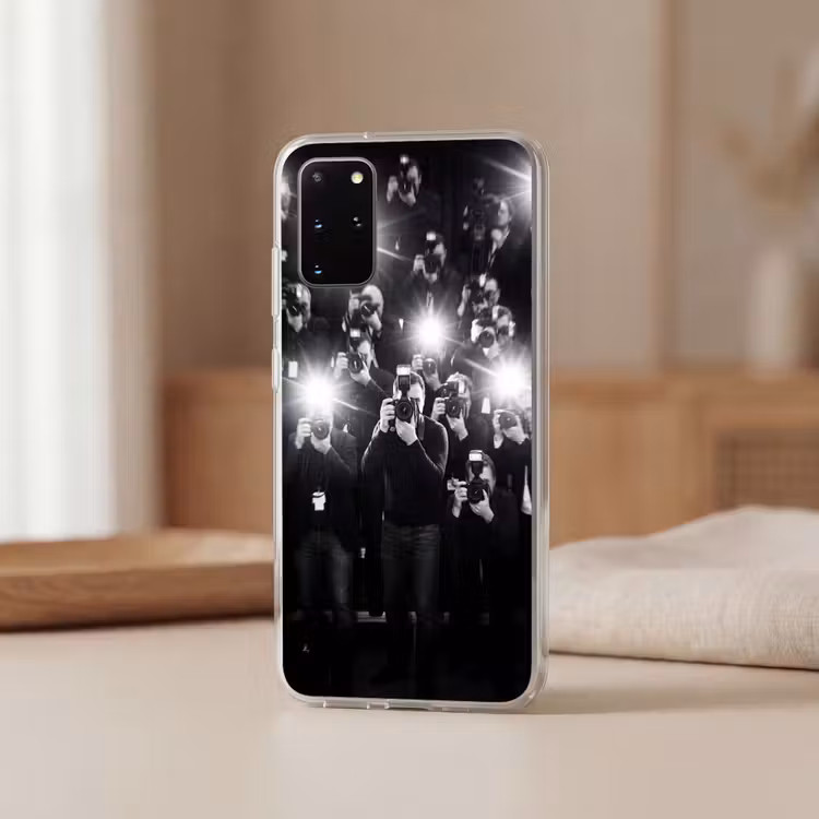 Telefoonhoesje - Mensen - Camera - Flitslicht - Zwart-wit - Media — 3