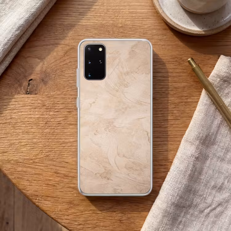 Telefoonhoesje - Textuur - Patroon - Abstract - Modern - Beige — 2