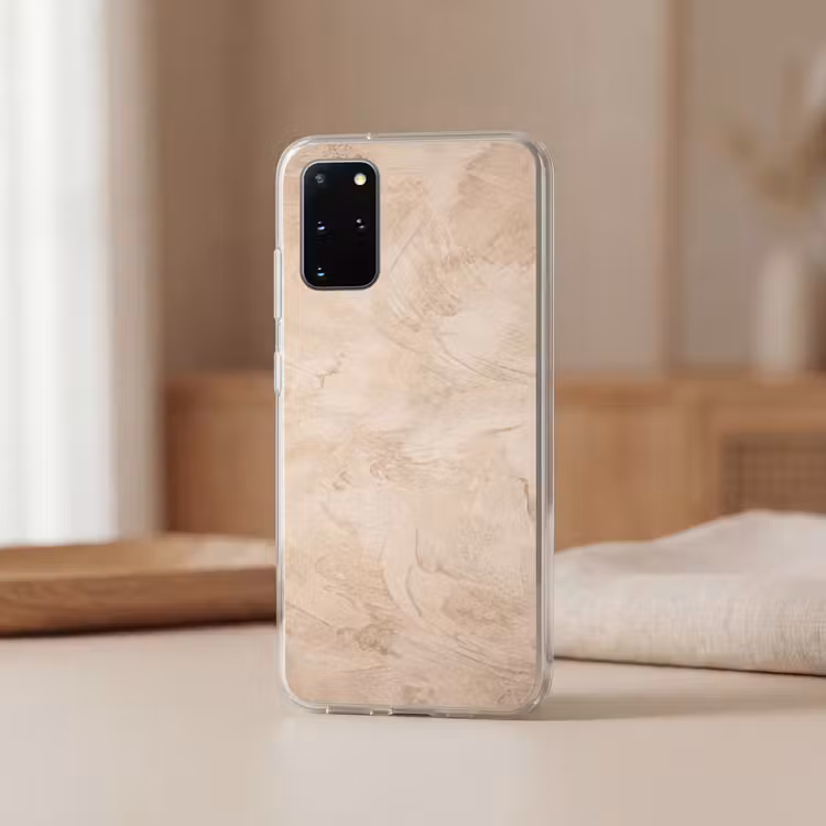 Telefoonhoesje - Textuur - Patroon - Abstract - Modern - Beige — 3
