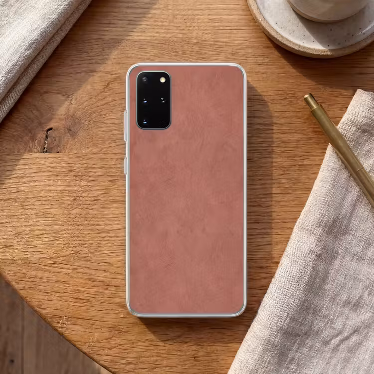 Telefoonhoesje - Textuur - Roodbruin - Grof - Modern — 2