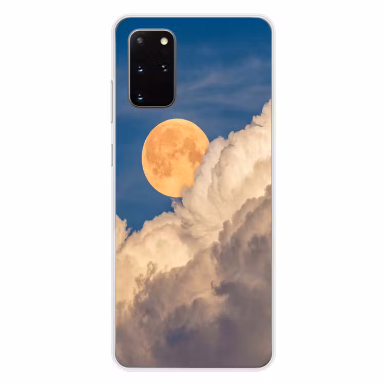 Telefoonhoesje - Maan - Wolken - Natuur - Oranje — 4