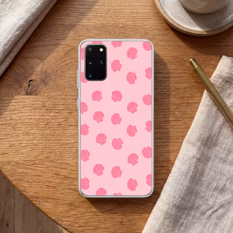 Telefoonhoesje - Schelp - Patroon - Zee - Modern - Roze — 2