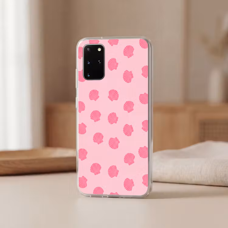 Telefoonhoesje - Schelp - Patroon - Zee - Modern - Roze — 3