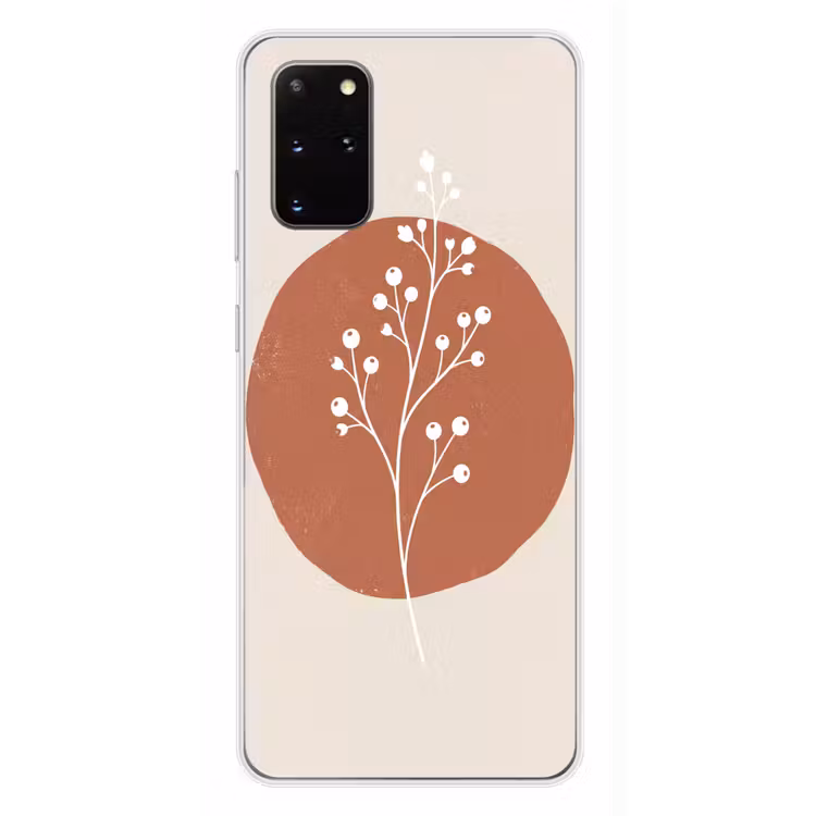 Telefoonhoesje - Plant - Tak - Abstract - Modern - Wit — 4
