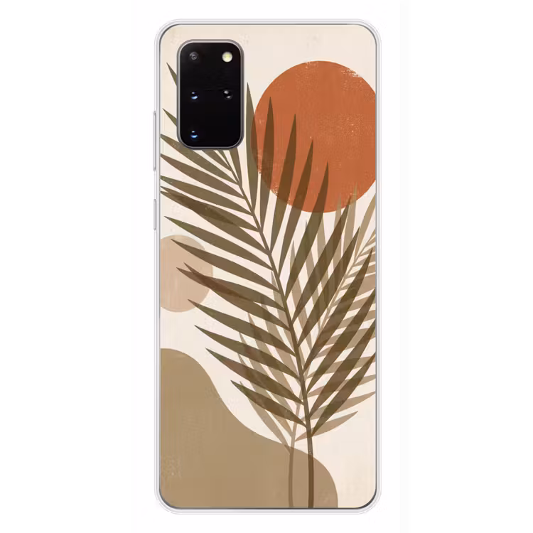 Telefoonhoesje - Planten - Bladeren - Abstract - Modern - Beige — 4