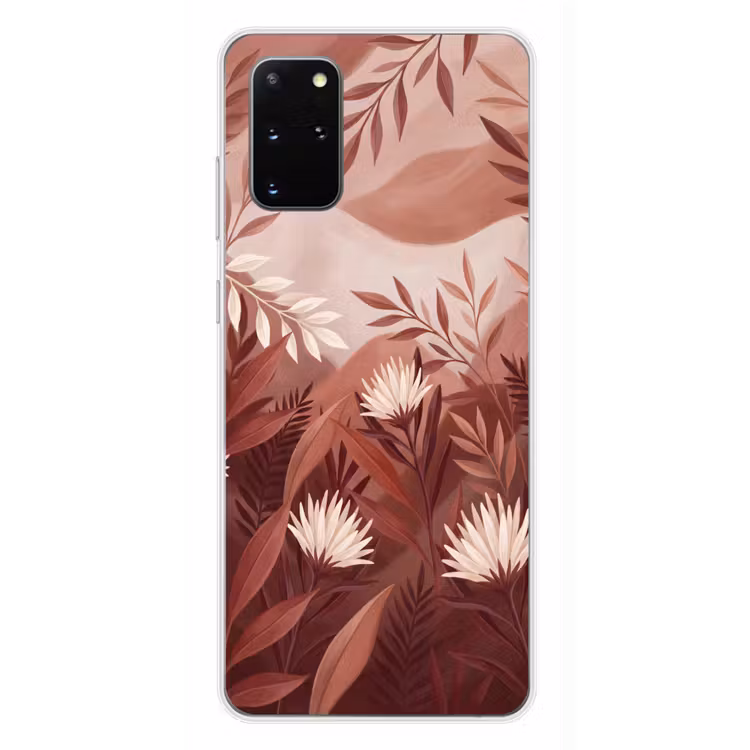 Telefoonhoesje - Planten - Bladeren - Botanisch - Modern - Bruin — 4